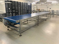 Rvs vlakke transportband - afbeelding 2 van  5