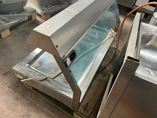 Rvs voedselrestenvermaler & warmhoudvitrine - afbeelding 3 van  8