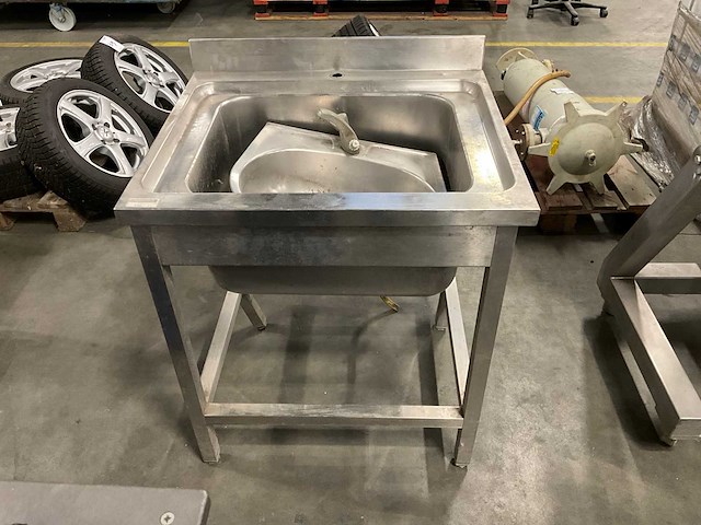 Rvs vrijstaande spoelbak - afbeelding 1 van  4