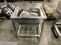 Rvs vrijstaande spoelbak - afbeelding 1 van  4