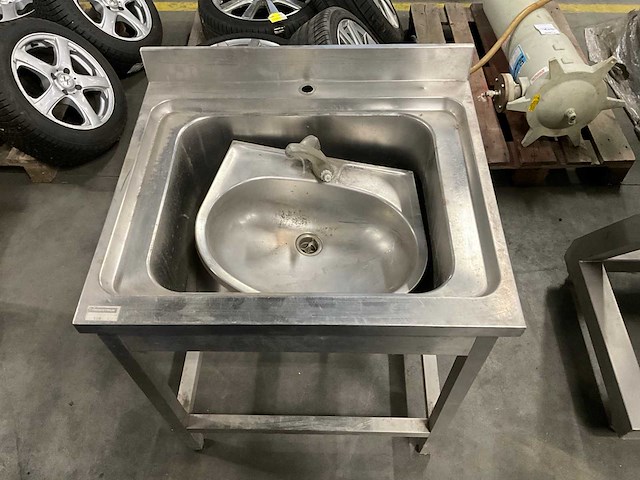 Rvs vrijstaande spoelbak - afbeelding 2 van  4