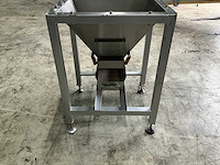 Rvs vul silo met opvangbak - afbeelding 3 van  4