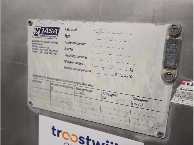 Rvs vul/weeg lijn - afbeelding 10 van  13