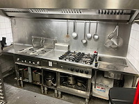 Rvs wand kook opstelling