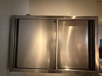 Rvs wand schuifdeurkast - afbeelding 2 van  4