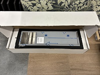 Rvs wandkast met wc rol houder en borstel looox. afmeting 62 x 17 cm.