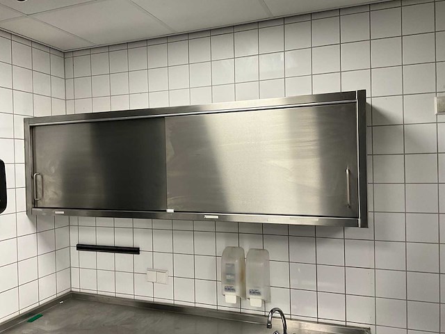 Rvs wandkast - afbeelding 1 van  3