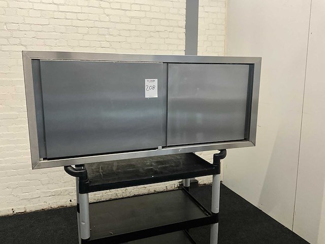 Rvs wandkast - afbeelding 1 van  6