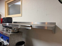 Rvs wandplank (2x) - afbeelding 2 van  4