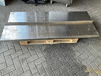 Rvs wandplank 40 x 195 (2x) - afbeelding 1 van  3