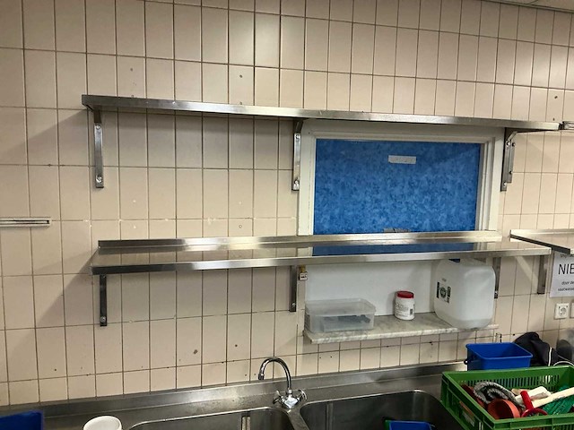 Rvs wandplank (4x) - afbeelding 2 van  4