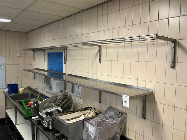 Rvs wandplank (4x) - afbeelding 3 van  4