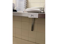 Rvs wandschap 160cm - afbeelding 2 van  3