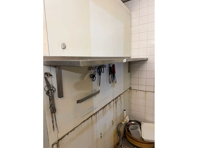 Rvs wandschap 190cm - afbeelding 3 van  4