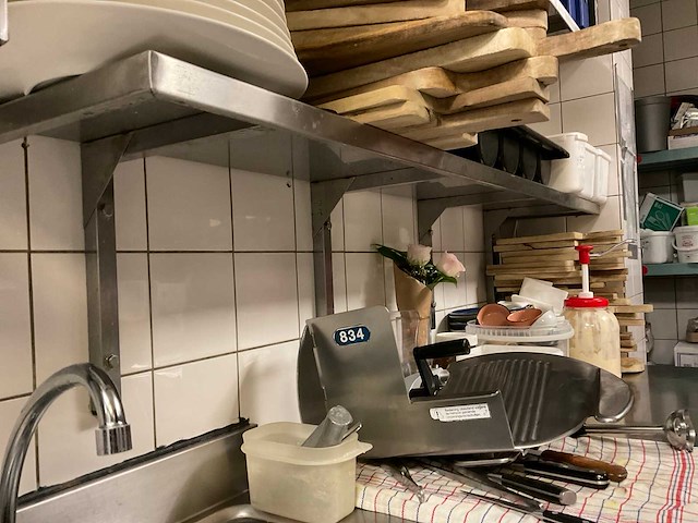 Rvs wandschap (2x) - afbeelding 2 van  2