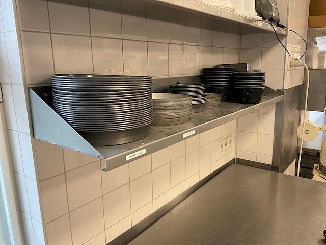 Rvs wandschap (2x) - afbeelding 2 van  2