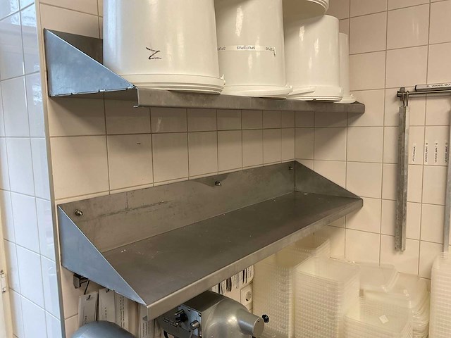 Rvs wandschap (2x) - afbeelding 1 van  1