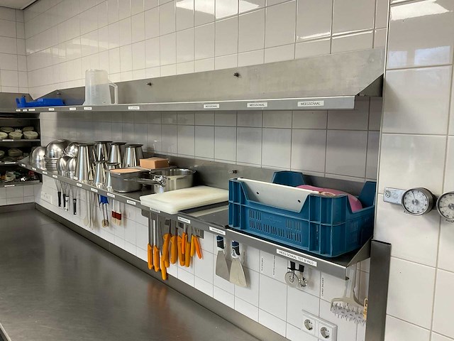 Rvs wandschap (2x) - afbeelding 1 van  1