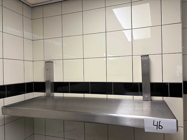 Rvs wandschap (2x) - afbeelding 1 van  1