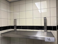 Rvs wandschap (2x) - afbeelding 1 van  1