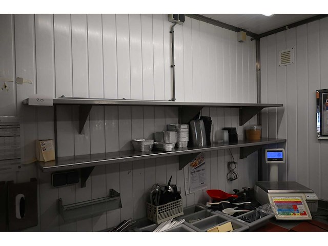 Rvs wandschap (2x) - afbeelding 1 van  2