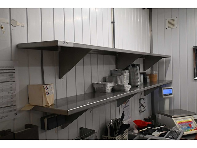 Rvs wandschap (2x) - afbeelding 2 van  2