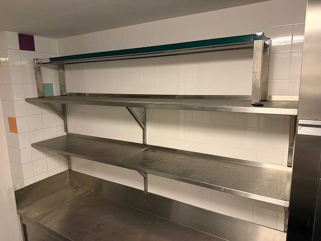 Rvs wandschap (2x) - afbeelding 1 van  2