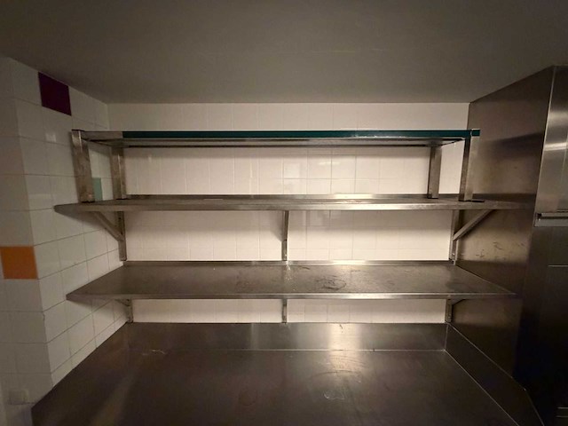 Rvs wandschap (2x) - afbeelding 2 van  2