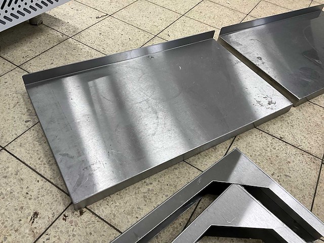 Rvs wandschap (2x) - afbeelding 3 van  4