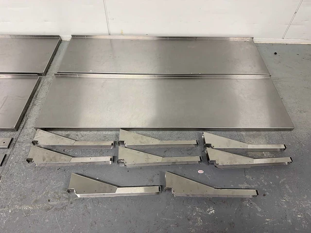 Rvs wandschap (2x) - afbeelding 2 van  6