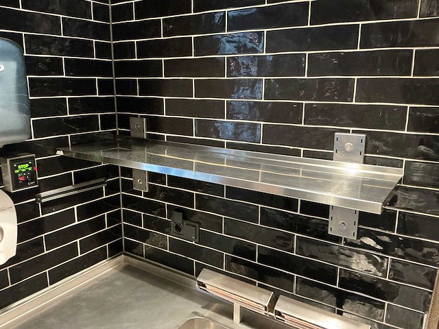 Rvs wandschap (3x) - afbeelding 2 van  4