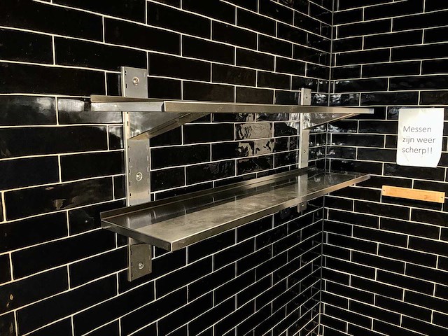 Rvs wandschap (3x) - afbeelding 3 van  4