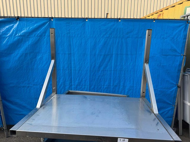 Rvs wandschap 97cm - afbeelding 1 van  3