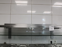 Rvs wandschap, afm. 100 x 30 cm. - afbeelding 1 van  2