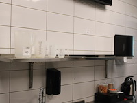 Rvs wandschap, afm. 160 x 30 cm. - afbeelding 1 van  2