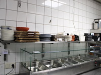 Rvs wandschap afm. 203 x 30 cm. - afbeelding 1 van  3