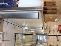 Rvs wandschap afm. 203 x 30 cm. - afbeelding 2 van  3