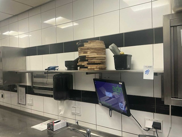 Rvs wandschap divers (4x) - afbeelding 1 van  4