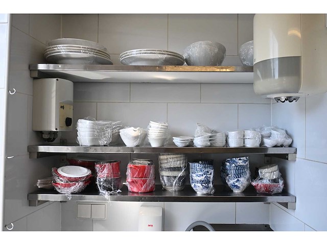 Rvs wandschap inclusief inhoud keuken benodigdheden (6x) - afbeelding 8 van  15