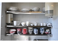 Rvs wandschap inclusief inhoud keuken benodigdheden (6x) - afbeelding 8 van  15