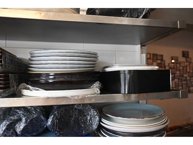 Rvs wandschap inclusief inhoud keuken benodigdheden (6x) - afbeelding 12 van  15