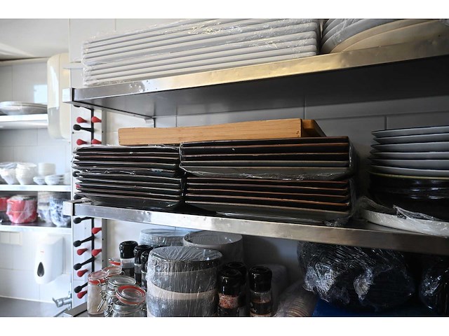 Rvs wandschap inclusief inhoud keuken benodigdheden (6x) - afbeelding 13 van  15
