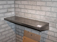 Rvs wandschap met afmeting 100 x 35 cm. - afbeelding 1 van  2