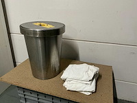 Rvs wasmand met stoffen zakken - afbeelding 1 van  3