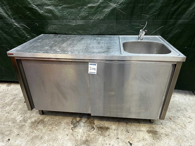 Rvs wastafel - afbeelding 1 van  6