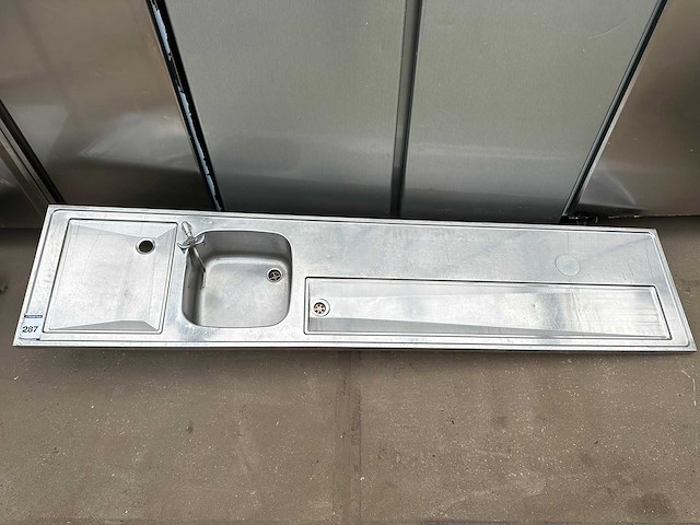 Rvs wastafel - afbeelding 1 van  2