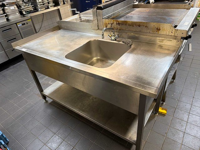 Rvs wastafel - afbeelding 1 van  2