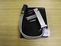 Rvs wastafelkraan calipso 210 vierkant. hoogte kraan 21 cm.