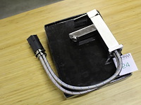 Rvs wastafelkraan calipso 210 vierkant. hoogte kraan 21 cm.