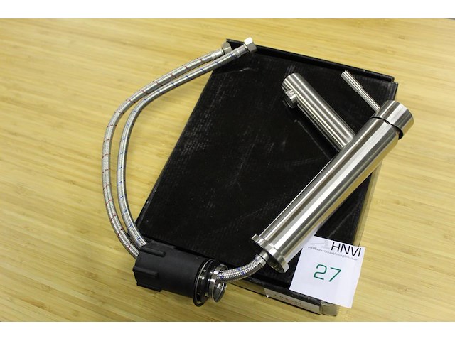 Rvs wastafelkraan clou 250 rond. hoogte kraan 25 cm. - afbeelding 1 van  2